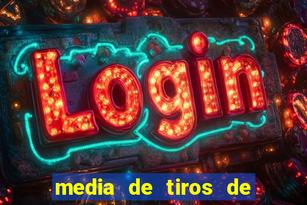 media de tiros de meta por jogo